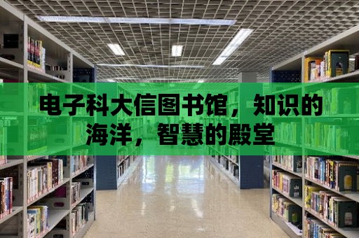 電子科大信圖書館，知識的海洋，智慧的殿堂