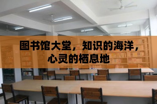 圖書館大堂，知識的海洋，心靈的棲息地