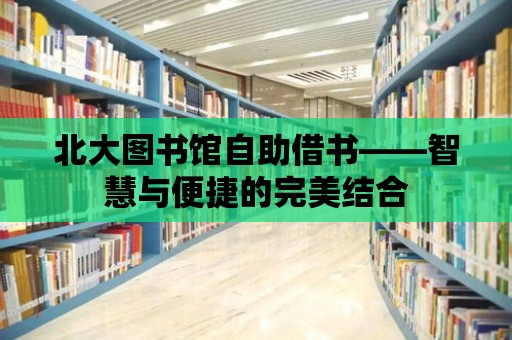 北大圖書館自助借書——智慧與便捷的完美結(jié)合