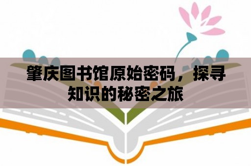 肇慶圖書館原始密碼，探尋知識的秘密之旅