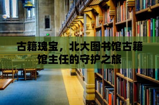 古籍瑰寶，北大圖書館古籍館主任的守護之旅