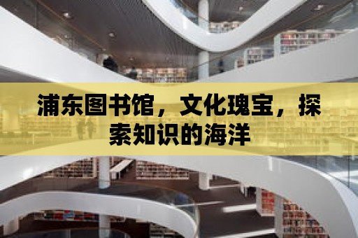 浦東圖書館，文化瑰寶，探索知識的海洋