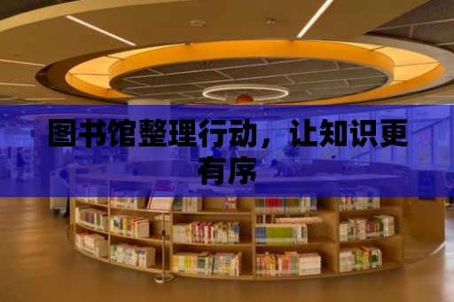 圖書館整理行動，讓知識更有序