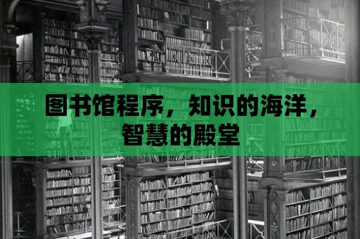 圖書館程序，知識的海洋，智慧的殿堂