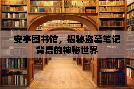 安亭圖書館，揭秘盜墓筆記背后的神秘世界