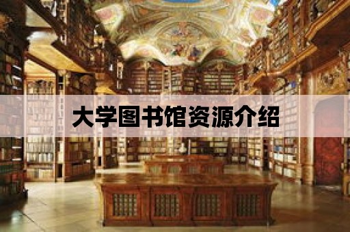 大學圖書館資源介紹