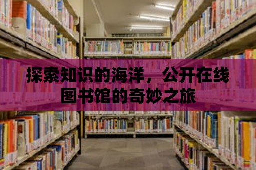 探索知識的海洋，公開在線圖書館的奇妙之旅