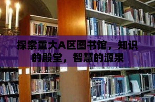 探索重大A區圖書館，知識的殿堂，智慧的源泉