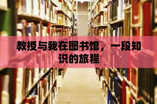 教授與我在圖書館，一段知識的旅程