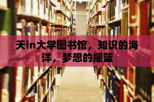 天in大學(xué)圖書館，知識的海洋，夢想的搖籃