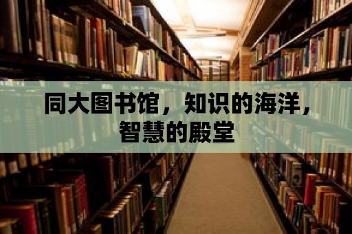 同大圖書館，知識的海洋，智慧的殿堂