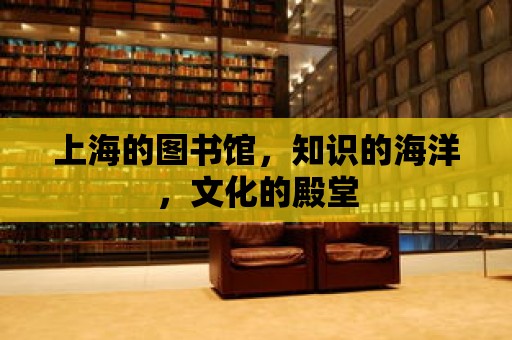 上海的圖書館，知識的海洋，文化的殿堂