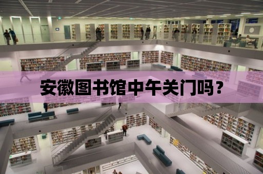 安徽圖書館中午關門嗎？