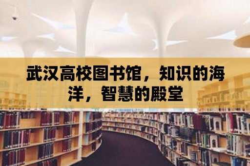 武漢高校圖書館，知識的海洋，智慧的殿堂