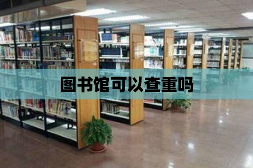 圖書館可以查重嗎