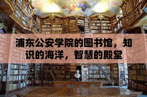 浦東公安學院的圖書館，知識的海洋，智慧的殿堂