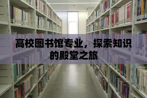 高校圖書館專業(yè)，探索知識的殿堂之旅