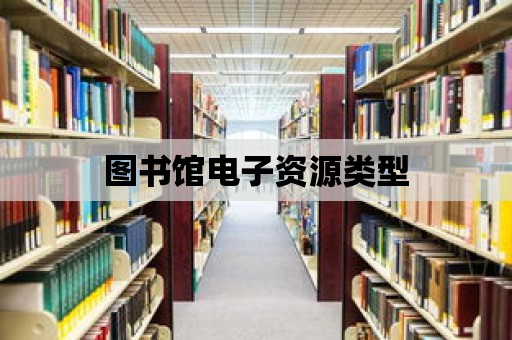 圖書館電子資源類型