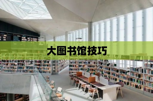 大圖書館技巧