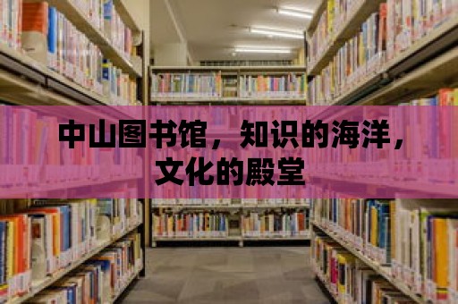 中山圖書(shū)館，知識(shí)的海洋，文化的殿堂