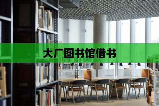 大廠圖書館借書