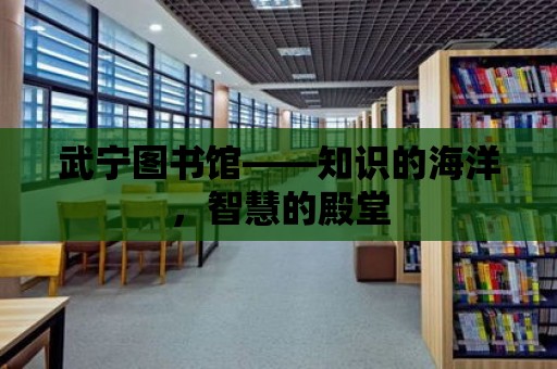 武寧圖書館——知識的海洋，智慧的殿堂