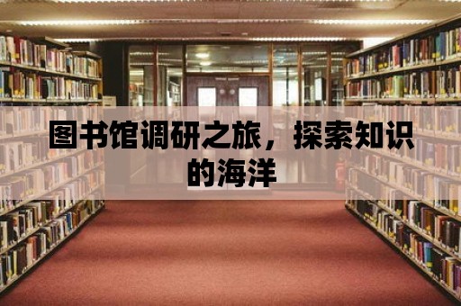 圖書館調研之旅，探索知識的海洋