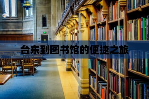 臺東到圖書館的便捷之旅