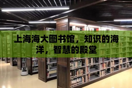 上海海大圖書館，知識的海洋，智慧的殿堂