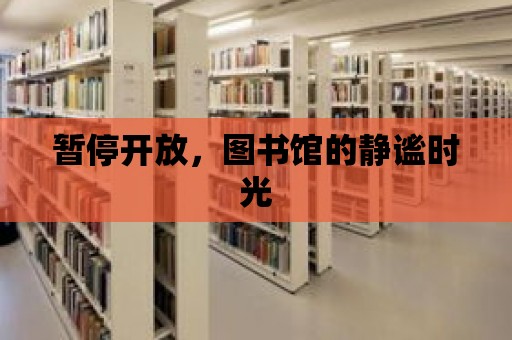 暫停開放，圖書館的靜謐時光