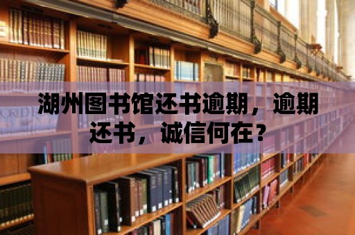 湖州圖書館還書逾期，逾期還書，誠信何在？