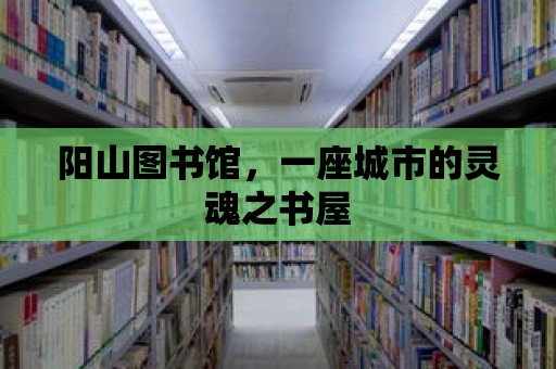 陽山圖書館，一座城市的靈魂之書屋