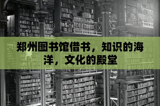 鄭州圖書館借書，知識的海洋，文化的殿堂