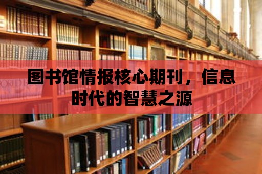 圖書館情報核心期刊，信息時代的智慧之源