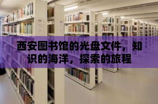 西安圖書館的光盤文件，知識(shí)的海洋，探索的旅程