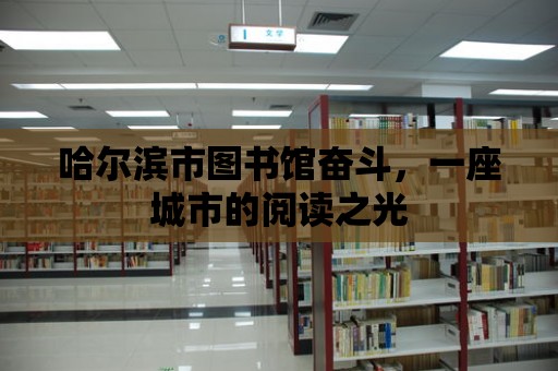 哈爾濱市圖書館奮斗，一座城市的閱讀之光