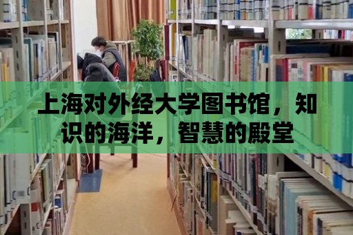 上海對外經大學圖書館，知識的海洋，智慧的殿堂