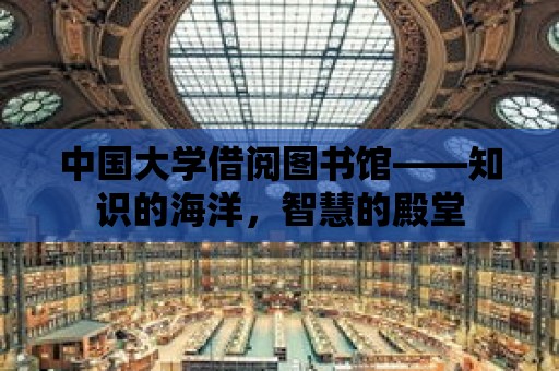 中國大學借閱圖書館——知識的海洋，智慧的殿堂