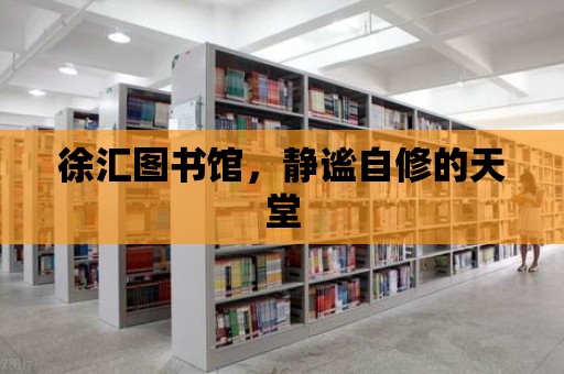 徐匯圖書館，靜謐自修的天堂