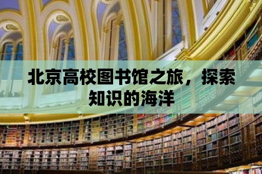 北京高校圖書館之旅，探索知識(shí)的海洋