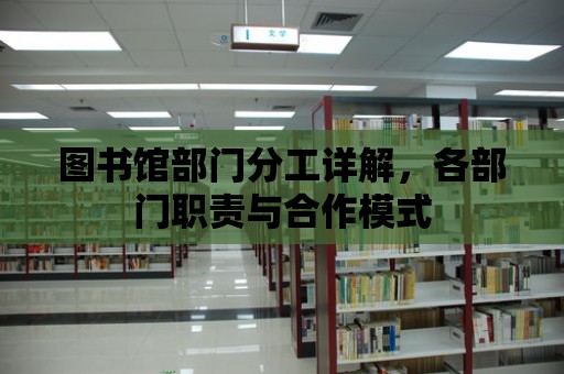 圖書館部門分工詳解，各部門職責(zé)與合作模式