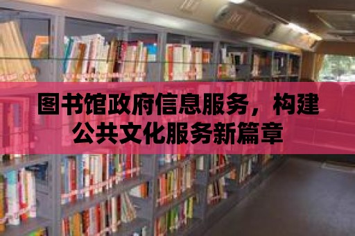 圖書館政府信息服務，構建公共文化服務新篇章