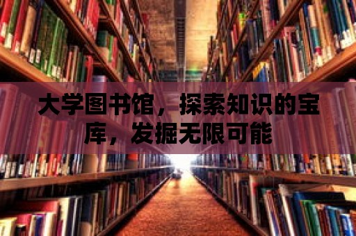 大學圖書館，探索知識的寶庫，發掘無限可能