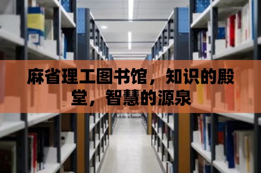 麻省理工圖書館，知識的殿堂，智慧的源泉