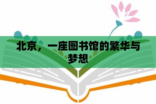 北京，一座圖書館的繁華與夢想