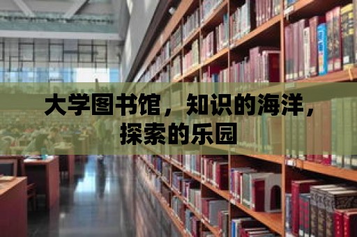 大學圖書館，知識的海洋，探索的樂園