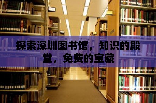 探索深圳圖書館，知識的殿堂，免費的寶藏