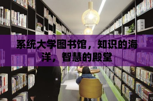 系統(tǒng)大學(xué)圖書館，知識的海洋，智慧的殿堂