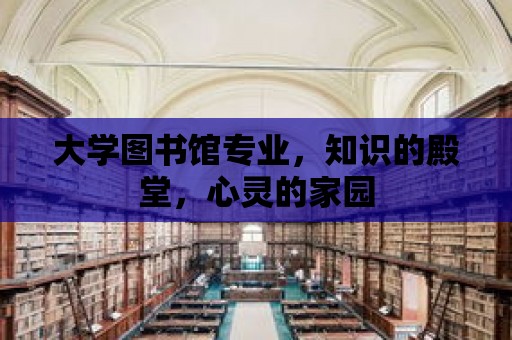 大學(xué)圖書館專業(yè)，知識的殿堂，心靈的家園