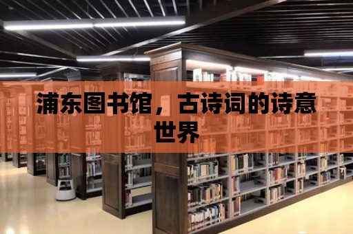 浦東圖書館，古詩詞的詩意世界